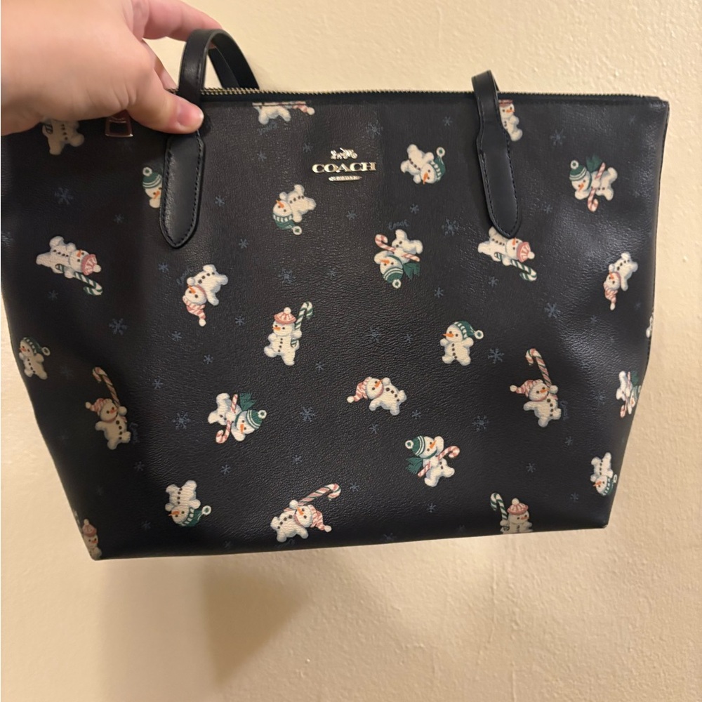 Coach snowman set purse and wallet